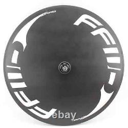 700C Road Bike Carbon Rim Track Fixed Gear Bicycle Disk Disc Enclosed Wheelset