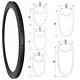 700c Road Bike Carbon Rims Clincher Tubeless Tubular 30/35/38/45/50x25mm 28 32h