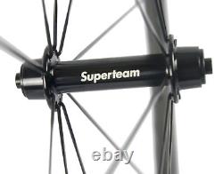 700C Road Bike Carbon Wheels 38mm 23mm Width Clincher Road Bike Carbon Wheelset