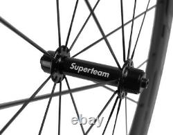 700C Road Bike Carbon Wheels 50mm 25mm U Shape Clincher Carbon Bicycle Wheelset