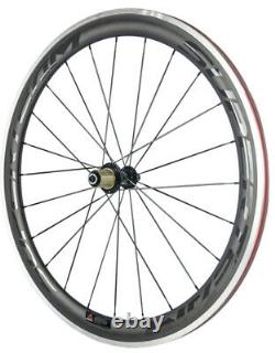 700C Road Bike Carbon Wheels 50mm Aluminum/Alloy Brake Carbon Wheelset Clincher