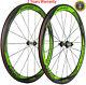700c Road Bike Carbon Wheels 50mm Depth 23mm Clincher Bicycle Wheelset 3k Glossy