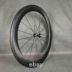 700C Road Bike Carbon Wheels 60/88mm Depth 25 Mm Width Clinicer/Tubeless/Tubular