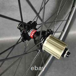 700C Road Bike Carbon Wheels 60/88mm Depth 25 Mm Width Clinicer/Tubeless/Tubular