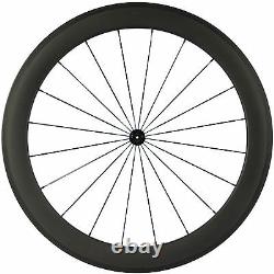 700C Road Bike Carbon Wheels 60mm 25mm Width Clincher Carbon Bicycle Wheelset
