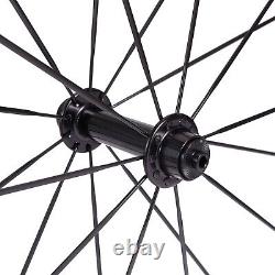 700C Road Bike Carbon Wheels 60mm front 88mm Rear Wheels Rim V Brake Wheelset