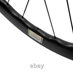 700C Road Bike Carbon Wheels 65mm Tubeless Bicycle Rim Brake Carbon Wheelset