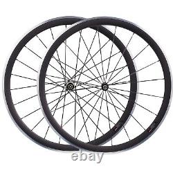 700C Road Bike Carbon Wheels Alum Alloy Brake Straight Pull AS511SB Sapim Spokes