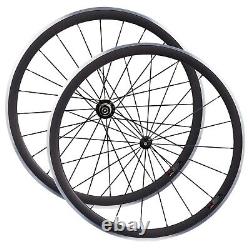 700C Road Bike Carbon Wheels Alum Alloy Brake Straight Pull R36 hub Sapim Spokes