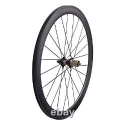 700C Road Bike Carbon Wheels Bicycle Wheelset Rim Brake Tubuless Ready SAT 50mm