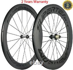 700C Road Bike Carbon Wheels Front 60mm Rear 88mm Carbon Wheels Ceramic Bearing