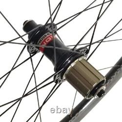 700C Road Bike Carbon Wheelset 30/35/38/40/45/50/55/60mm Depth Bicycle Wheels