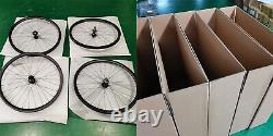 700C Road Bike Carbon Wheelset 30/35/38/40/45/50/55/60mm Depth Bicycle Wheels