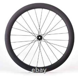 700C Road Bike Carbon Wheelset 38/46/50/58mm Deep Clincher/tubeless Wheels