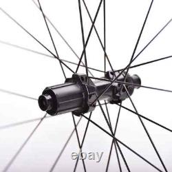 700C Road Bike Carbon Wheelset 38/46/50/58mm Deep Clincher/tubeless Wheels