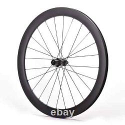 700C Road Bike Carbon Wheelset 38/46/50/58mm Deep Clincher/tubeless Wheels