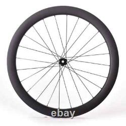 700C Road Bike Carbon Wheelset 38/46/50/58mm Deep Clincher/tubeless Wheels