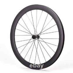 700C Road Bike Carbon Wheelset 38/46/50/58mm Deep Clincher/tubeless Wheels