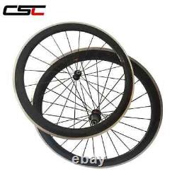 700C Road Bike Carbon Wheelset 38mm 50mm 60mm 80mm Depth 23mm Wide Clincher