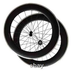 700C Road Bike Carbon Wheelset 38mm 50mm 60mm 80mm Depth 23mm Wide Clincher