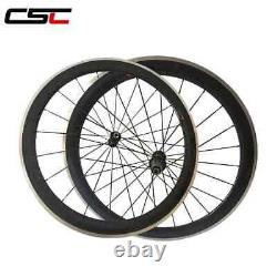 700C Road Bike Carbon Wheelset 38mm 50mm 60mm 80mm Depth 23mm Wide Clincher