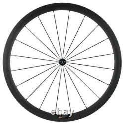 700C Road Bike Carbon Wheelset 38mm Depth 23 / 25mm Width R51 Hub Bicycle Wheels