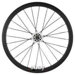 700C Road Bike Carbon Wheelset 38mm Depth 23 / 25mm Width R51 Hub Bicycle Wheels