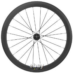 700C Road Bike Carbon Wheelset 50mm Clincher Road Bicycle Carbon Wheels