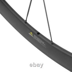 700C Road Bike Carbon Wheelset 50mm Clincher Road Bicycle Carbon Wheels