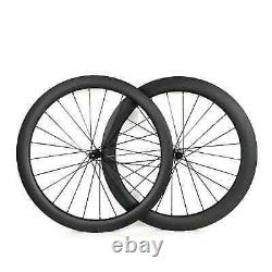 700C Road Bike Carbon Wheelset Clincher/Tubeless/Tubular Disc Brake Wheels