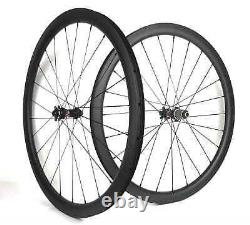 700C Road Bike Carbon Wheelset Clincher/Tubeless/Tubular Disc Brake Wheels