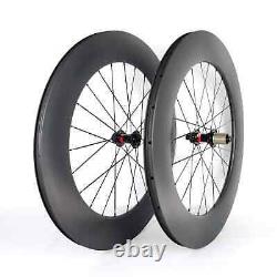 700C Road Bike Carbon Wheelset Clincher/Tubeless/Tubular Disc Brake Wheels