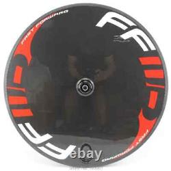 700C Road Bike Carbon Wheelset Rim Track Fixed Gear Disk Disc Enclosed Wheels