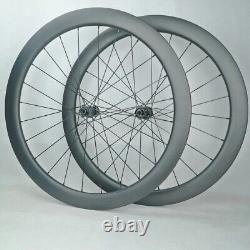700C Road Bike Carbon Wheelset Straight Pull Spoke Bike Wheels Center Lock Hub