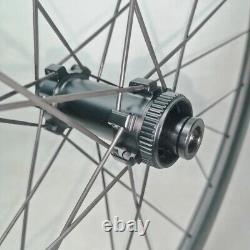 700C Road Bike Carbon Wheelset Straight Pull Spoke Bike Wheels Center Lock Hub