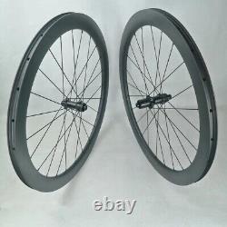 700C Road Bike Carbon Wheelset Straight Pull Spoke Bike Wheels Center Lock Hub