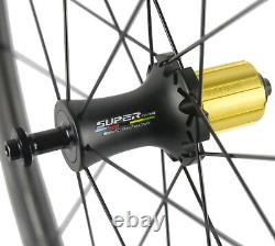 700C Road Bike Cycle Carbon Wheels Roac Bike Wheelset Ceramic Bearing R7 Hub
