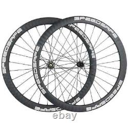 700C Road Bike Disc Bicycle Carbon Wheels 40mm Tubeless 28mm Wide Wheelsets