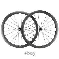 700C Road Bike Disc Brake Carbon Wheels 4550 45mm Disc Brake Wheelset 12/142 135