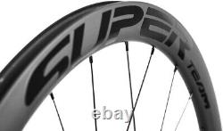 700C Road Bike Disc Brake Carbon Wheels 45mm Clincher Disc Brake Carbon Wheelset
