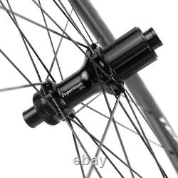 700C Road Bike Disc Brake Carbon Wheelset 45mm 28mm Tubeless Disc Brake Wheels