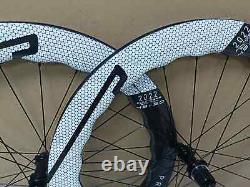 700C Road Bike Disc Brake Carbon Wheelset Width 25mm Clincher/Tubeless/Tubular
