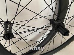 700C Road Bike Full carbon fibre Bicycle Wheelset Tubeless rims V brake 50wheel