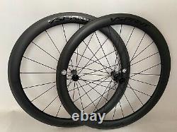 700C Road Bike Full carbon fibre Bicycle Wheelset Tubeless rims V brake 50wheel