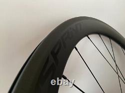 700C Road Bike Full carbon fibre Bicycle Wheelset Tubeless rims V brake 50wheel