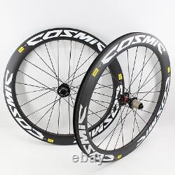 700C Road Bike Matt UD Full Carbon Bicycle Disc Brake Wheelset Rim 38/50/60/88mm