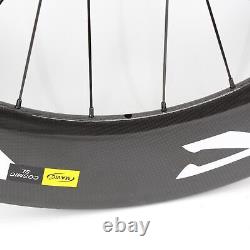 700C Road Bike Matt UD Full Carbon Bicycle Disc Brake Wheelset Rim 38/50/60/88mm
