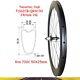 700c Road Bike Rear Wheelset Carbon Tubeless Clincher Bicycle Wheel Hg Xd Xdr