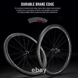 700C Road Bike Wheels Rim Brake Tubeless Clincher Wheelset 40mm/50mm for HG XDR