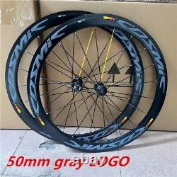 700C Road Bike Wheelset 30/40/50MM Depth V/Disc Brake Straight Pull Hub